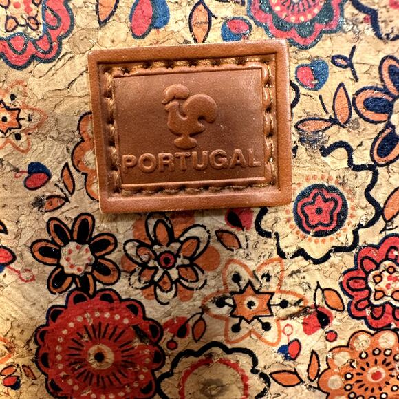 Cork Crossbody Purse & Wallet Set Portugal Vegan Floral Lightweight Travel Boho - Picture 13 of 16